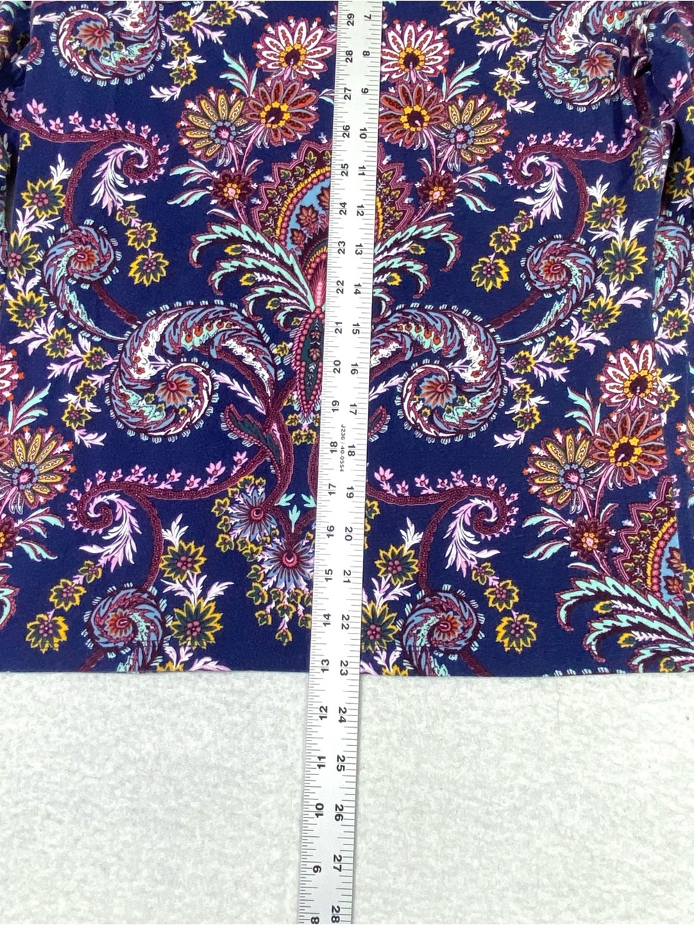 Talbots Imperial Floral Paisley T-Shirt Women's MP Long Sleeve Crew Neck Casual - Picture 10 of 10